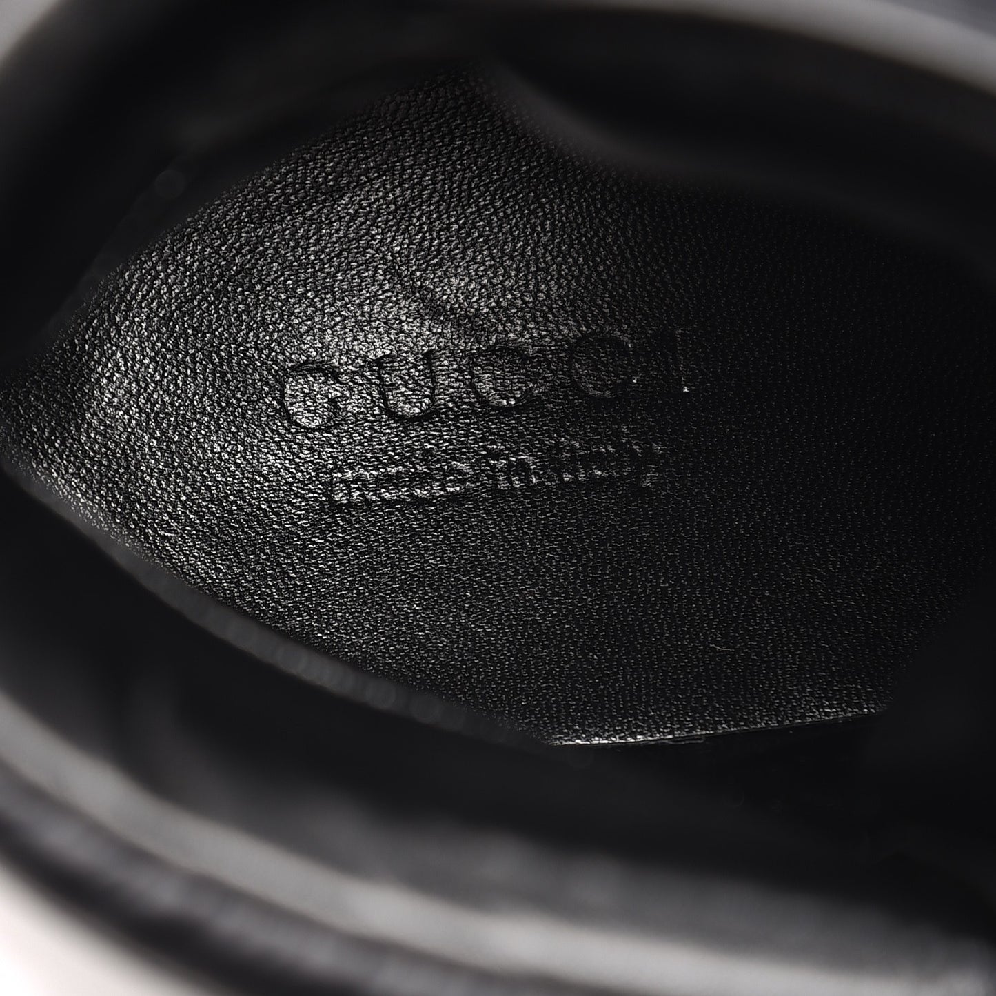 Nylon Calfskin Mens High Top Sneakers 8.5 Black