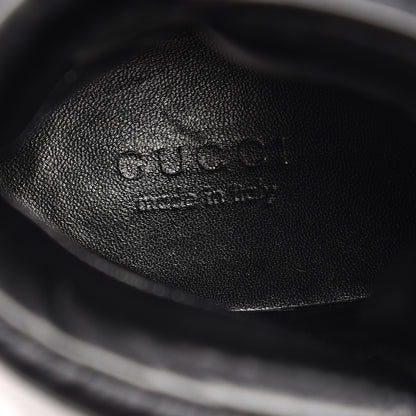 Gucci Nylon Calfskin Mens High Top Sneakers 8.5 Black 6 of 11