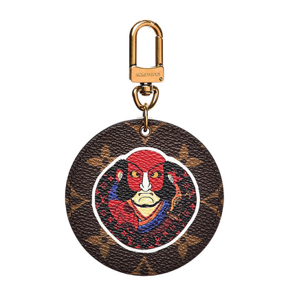 Louis Vuitton Monogram Illustre Kabuki Bag Charm Key Ring 1 of 5