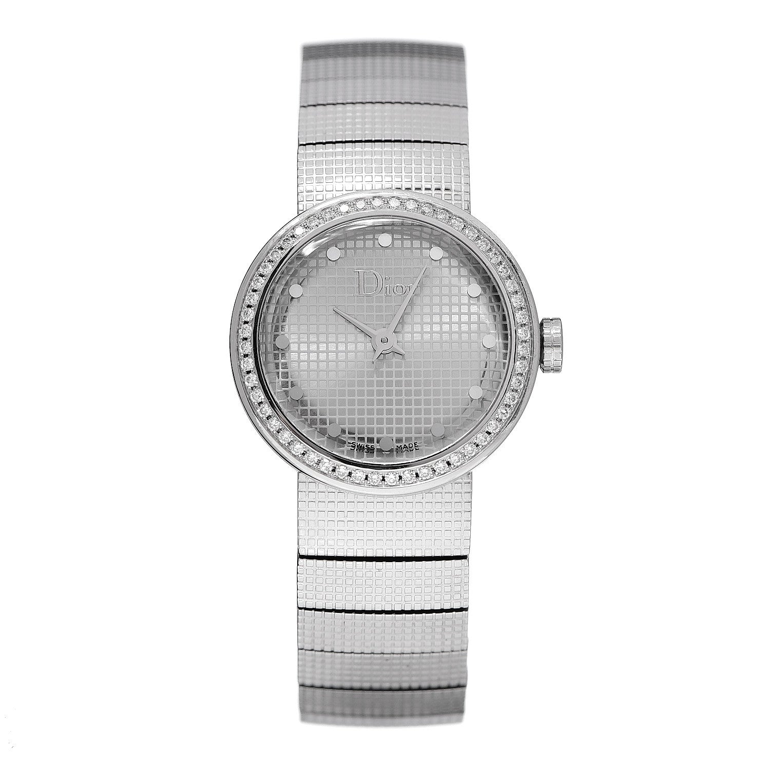 Christian Dior Stainless Steel Diamond Bezel 23mm La D De Dior Quartz Watch 1 of 5