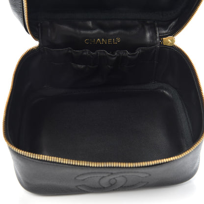Chanel Caviar Vanity Cosmetic Case Black 5 of 10