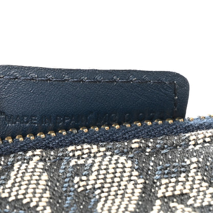 Christian Dior Monogram Mini Saddle Pochette Navy 7 of 12