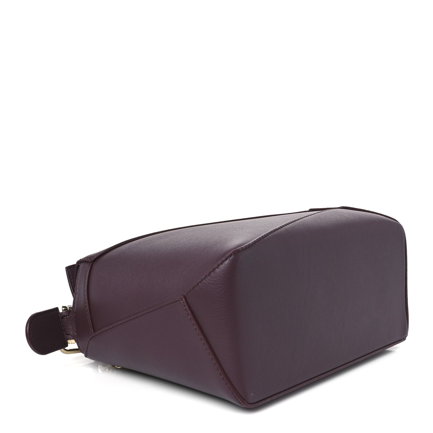 Soft Grained Calfskin Small Puzzle Edge Bag Dark Burgundy