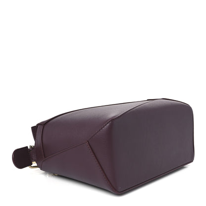 Loewe Soft Grained Calfskin Small Puzzle Edge Bag Dark Burgundy 4 of 11