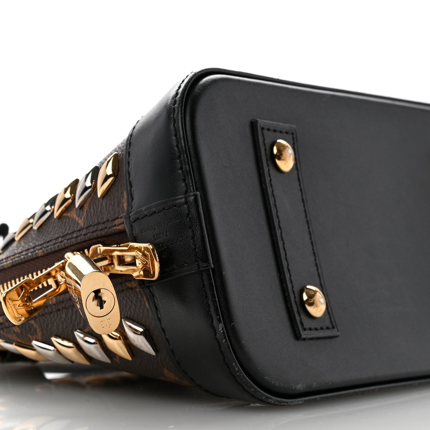 Louis Vuitton Monogram Macassar Studded Alma BB 15 of 23