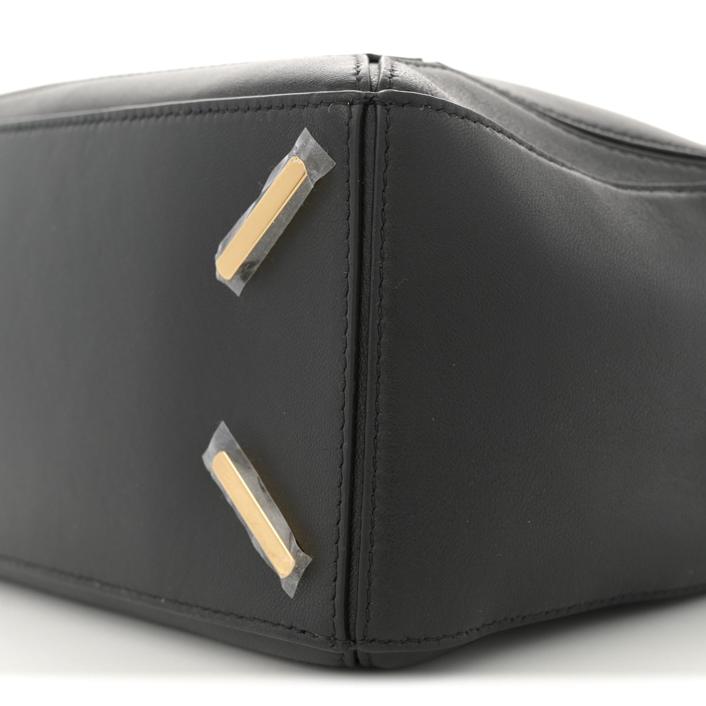Lambskin Small Featherlight Puzzle Bag Black