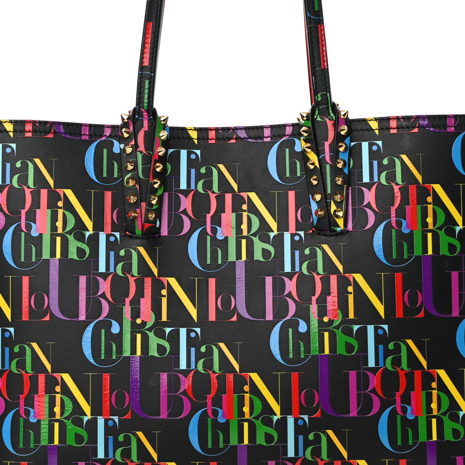 Christian Louboutin Calfskin ABC Small East West Cabata Tote Multicolor 9 of 15