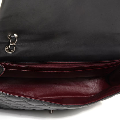 Chanel Lambskin Quilted Jumbo Single Flap Black 5 of 8