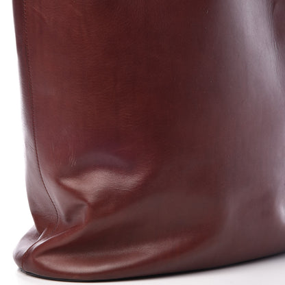 Celine Supple Calfskin Tie Knot Twisted Tote Burgundy 12 of 13
