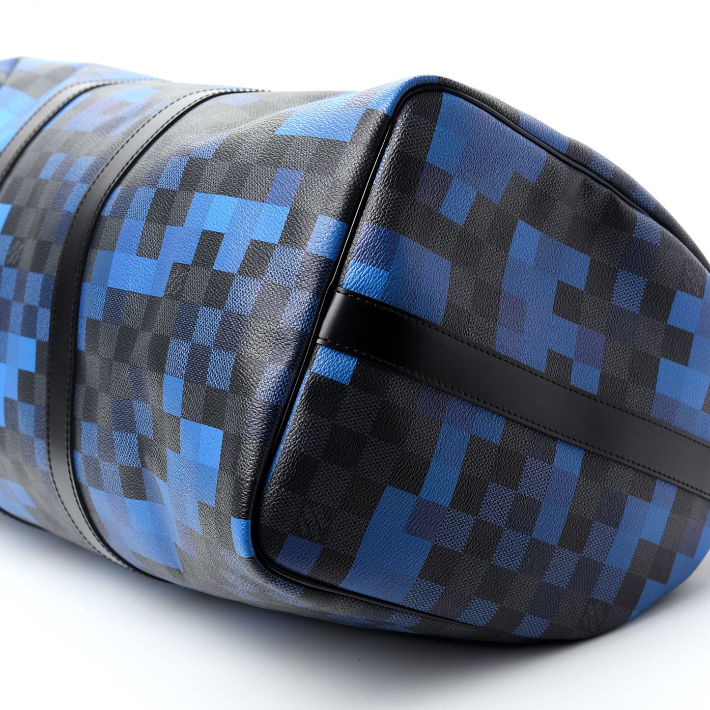 Damier Graphite Pixel Keepall Bandouliere 50 Blue