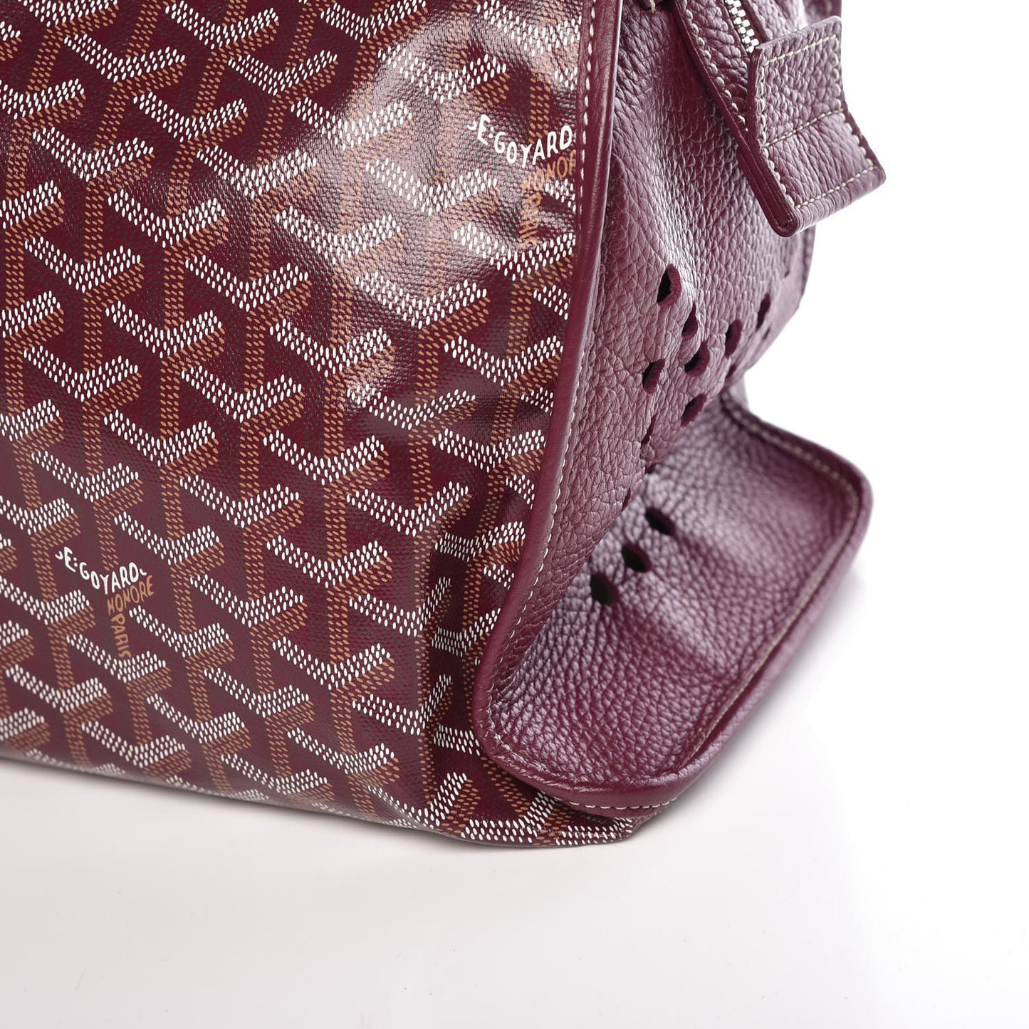 Goyardine Sac Hardy Pet Carrier PM Burgundy