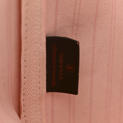 Louis Vuitton Damier Ebene Neo Neverfull MM Rose Ballerine 8 of 13