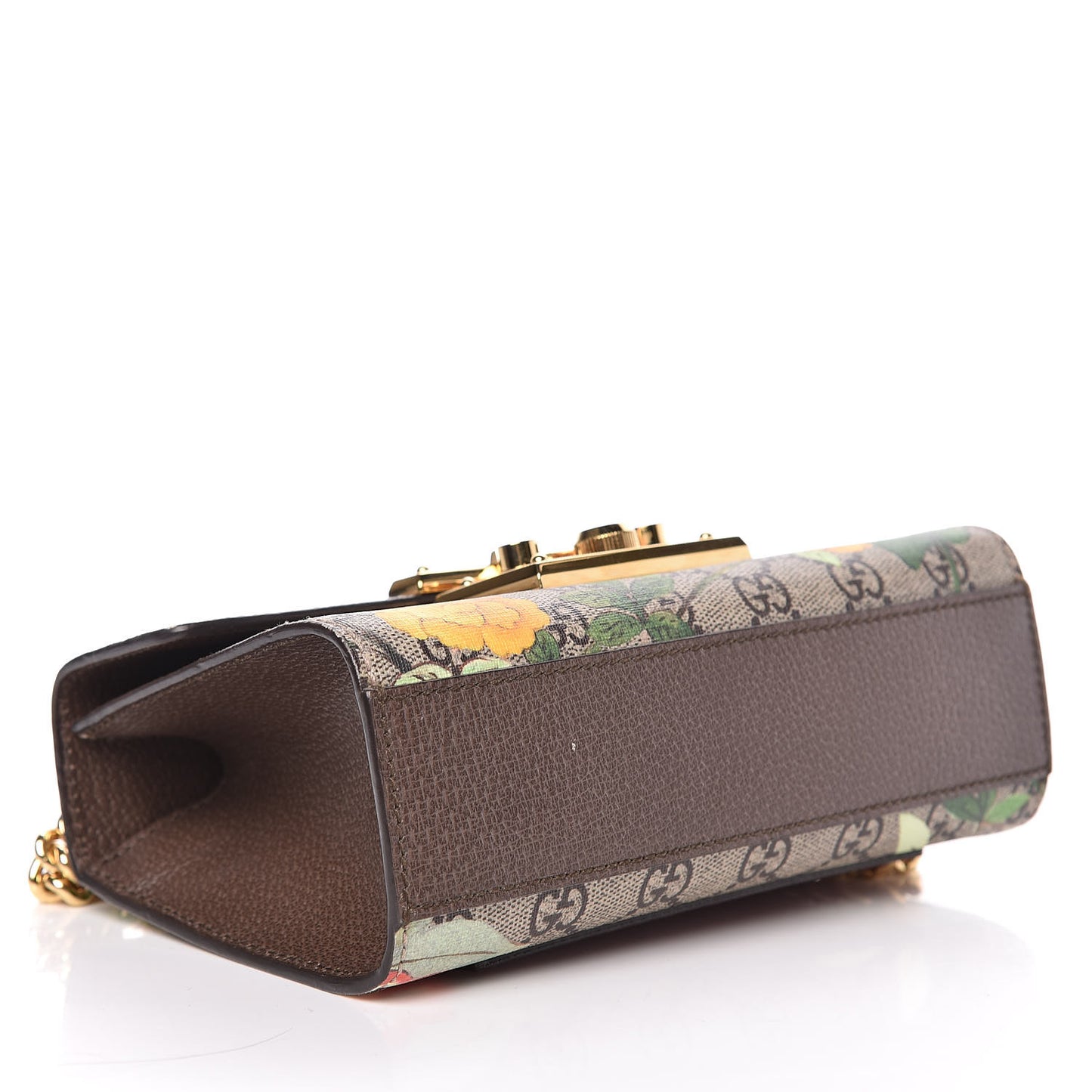 GG Supreme Monogram Tian Small Padlock Shoulder Bag Beige Multicolor New Acero