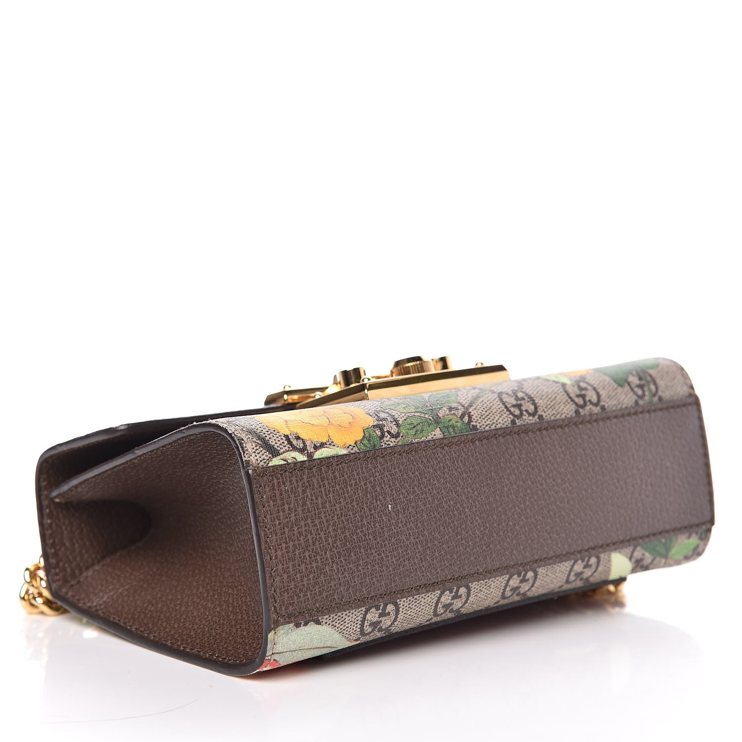 Gucci GG Supreme Monogram Tian Small Padlock Shoulder Bag Beige Multicolor New Acero 4 of 11