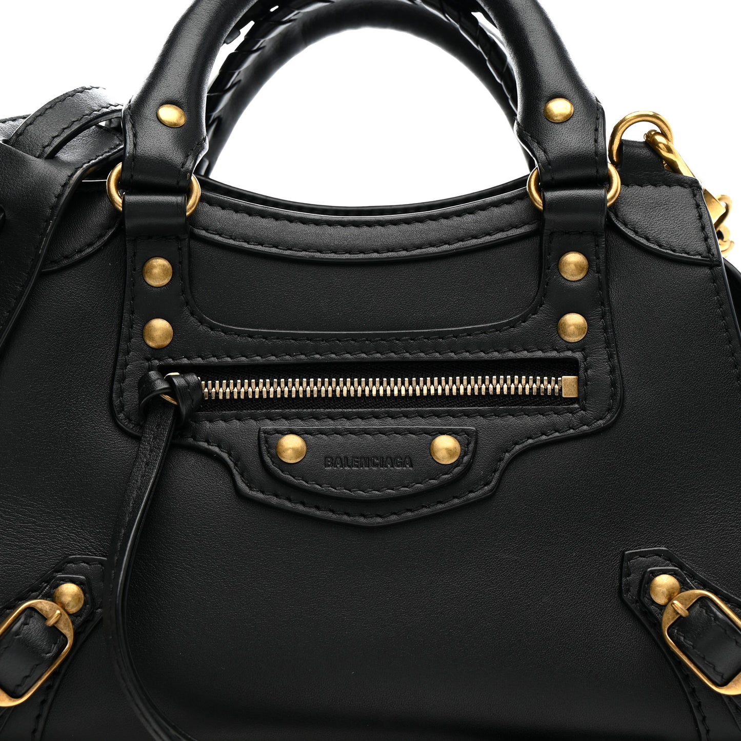 Smooth Calfskin Neo Classic Gold Hardware Mini City Black