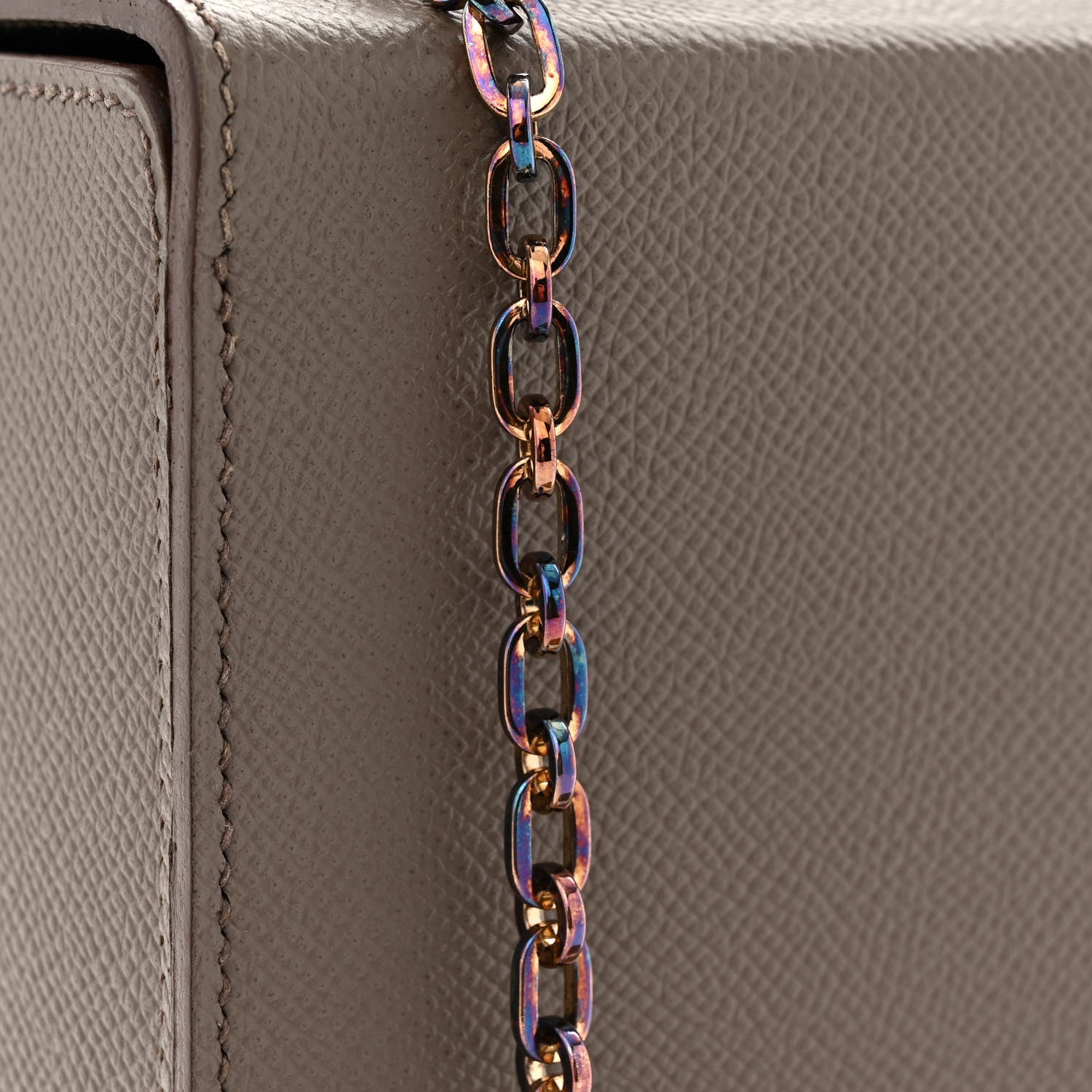 Hermes Epsom Cinhetic Boxy Top Handle Bag Etain 14 of 15