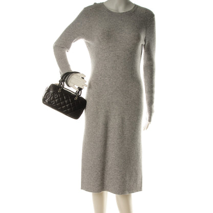 Chanel Calfskin Quilted Small Cambon Bowler Dark Brown 2 of 7