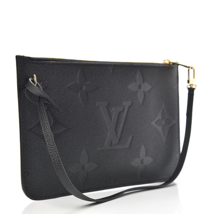 Louis Vuitton Empreinte Monogram Giant Neverfull MM Pochette Black 3 of 5
