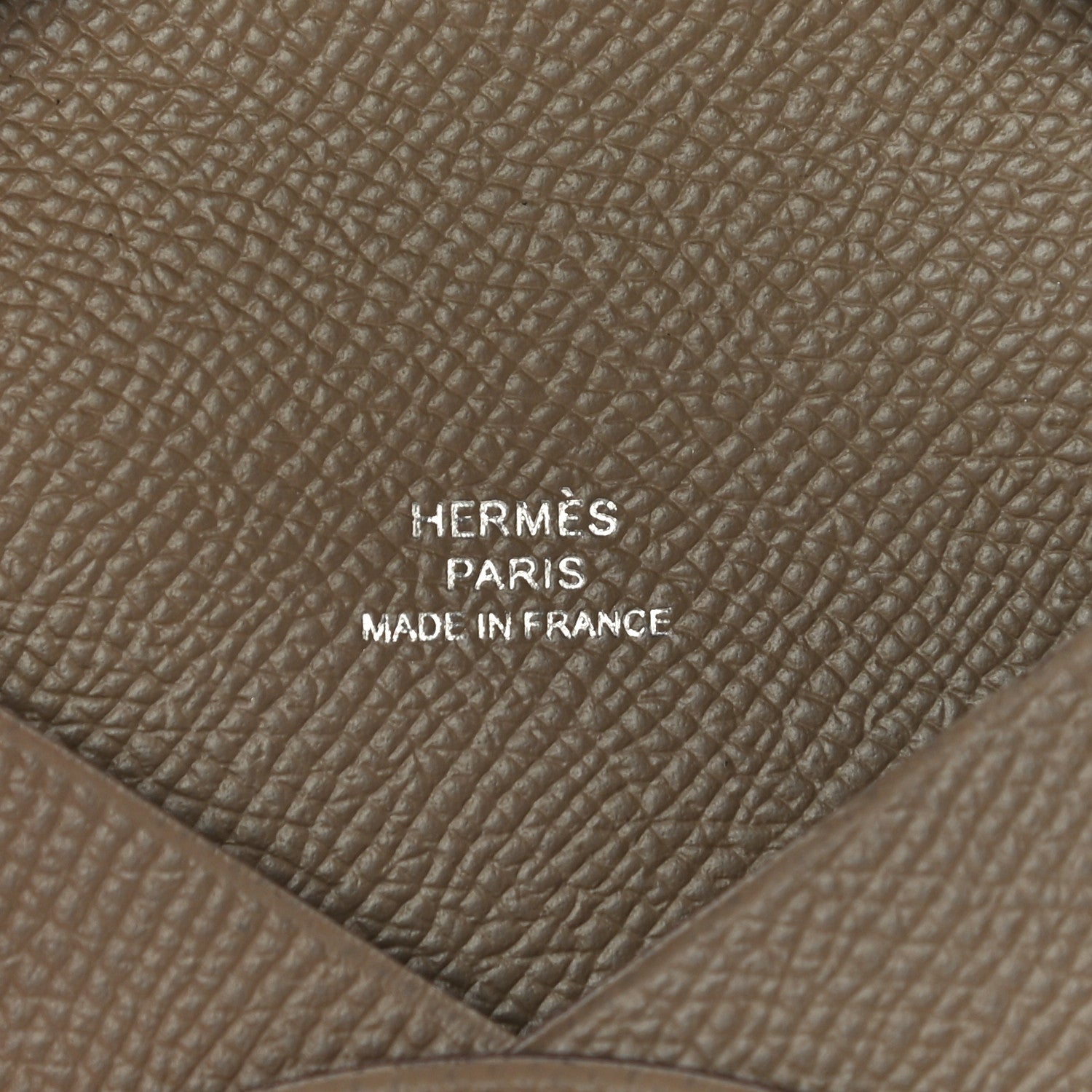 Hermes Epsom Calvi Card Case Etoupe 6 of 10