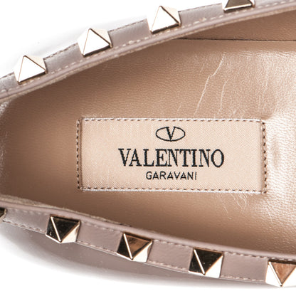 Valentino Garavani Patent Rockstud Ballerina Flats 39.5 Poudre 7 of 7