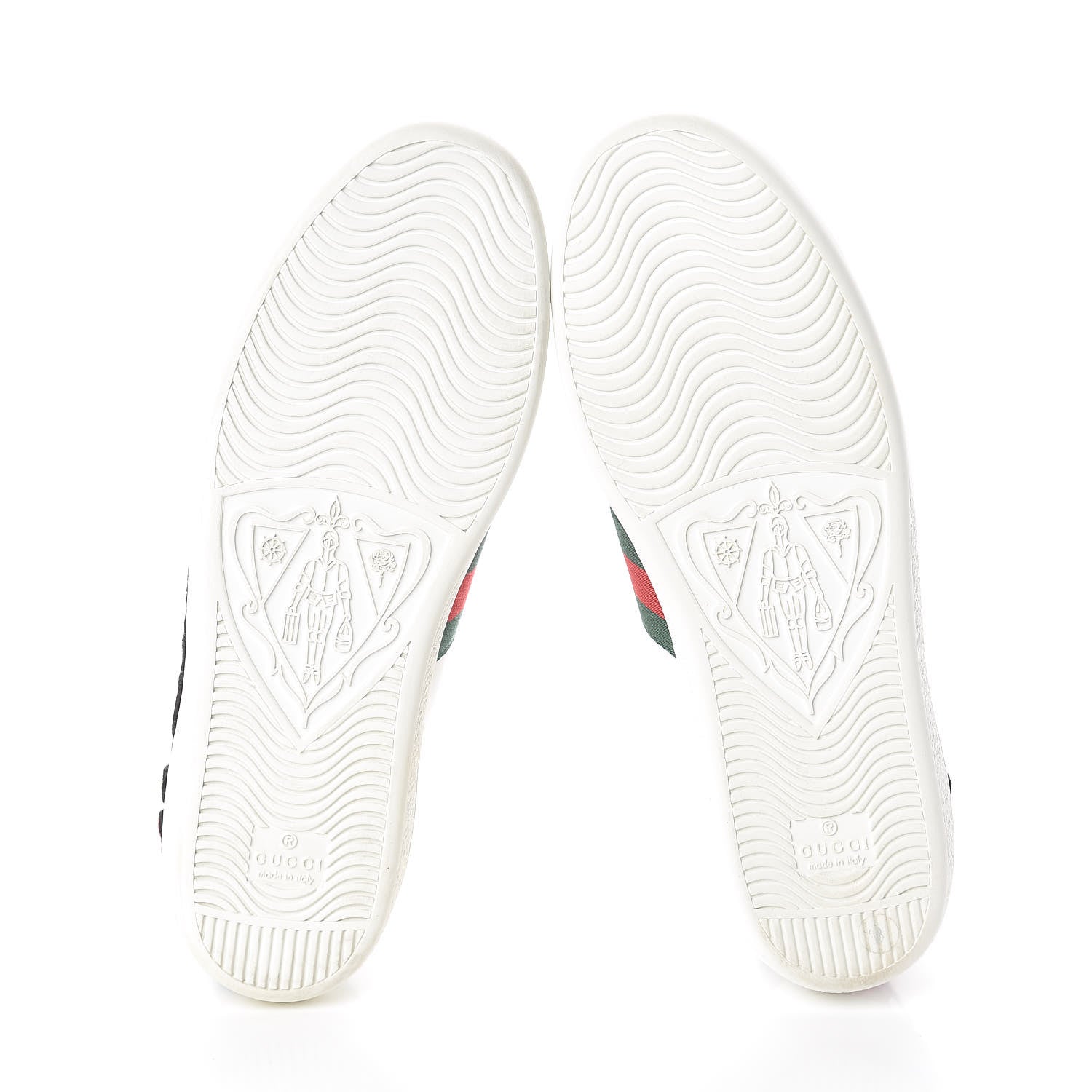 Gucci Calfskin Web Floral Embroidered Womens Ace Sneakers 38 White 8 of 8