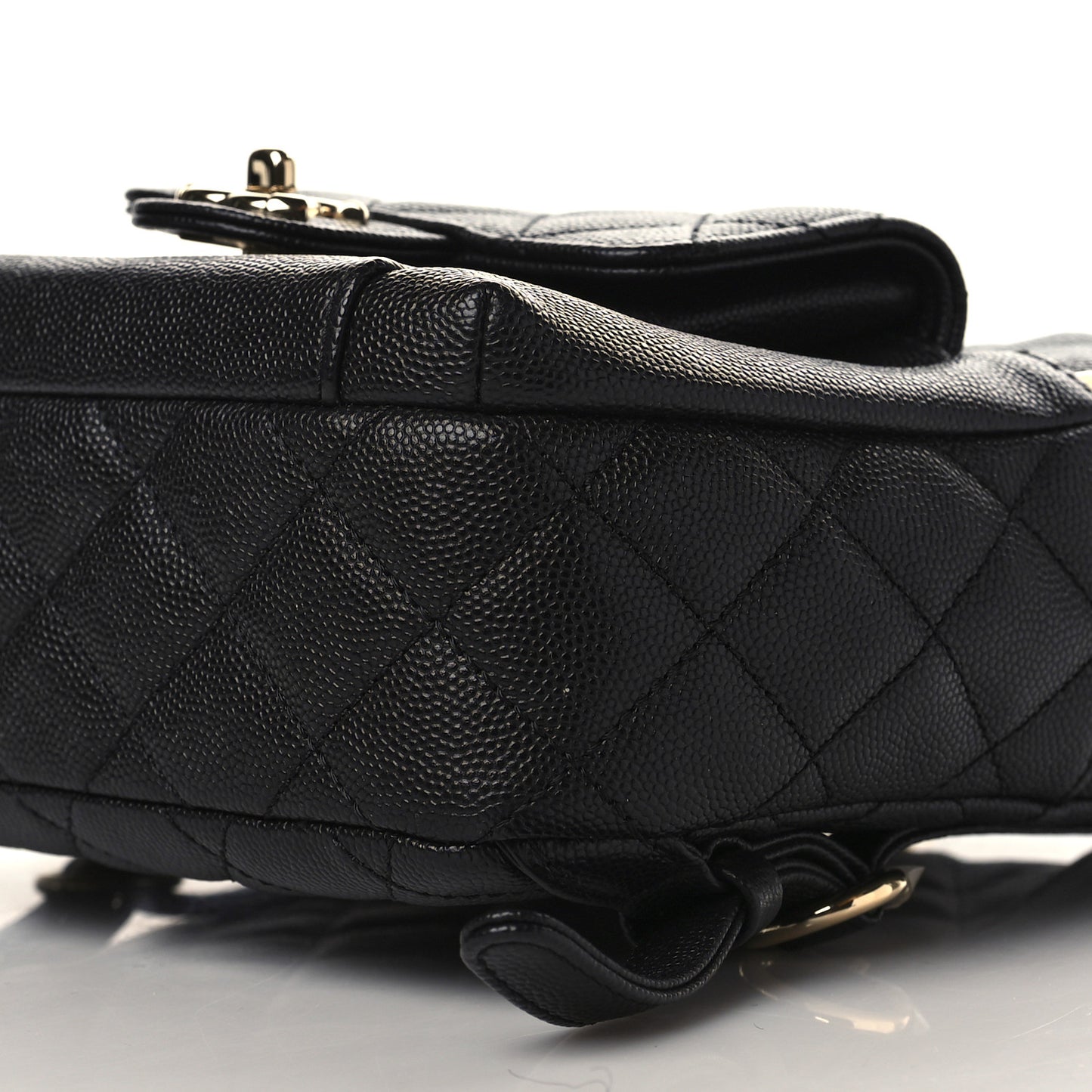 Caviar Quilted Small CC Day Backpack Black