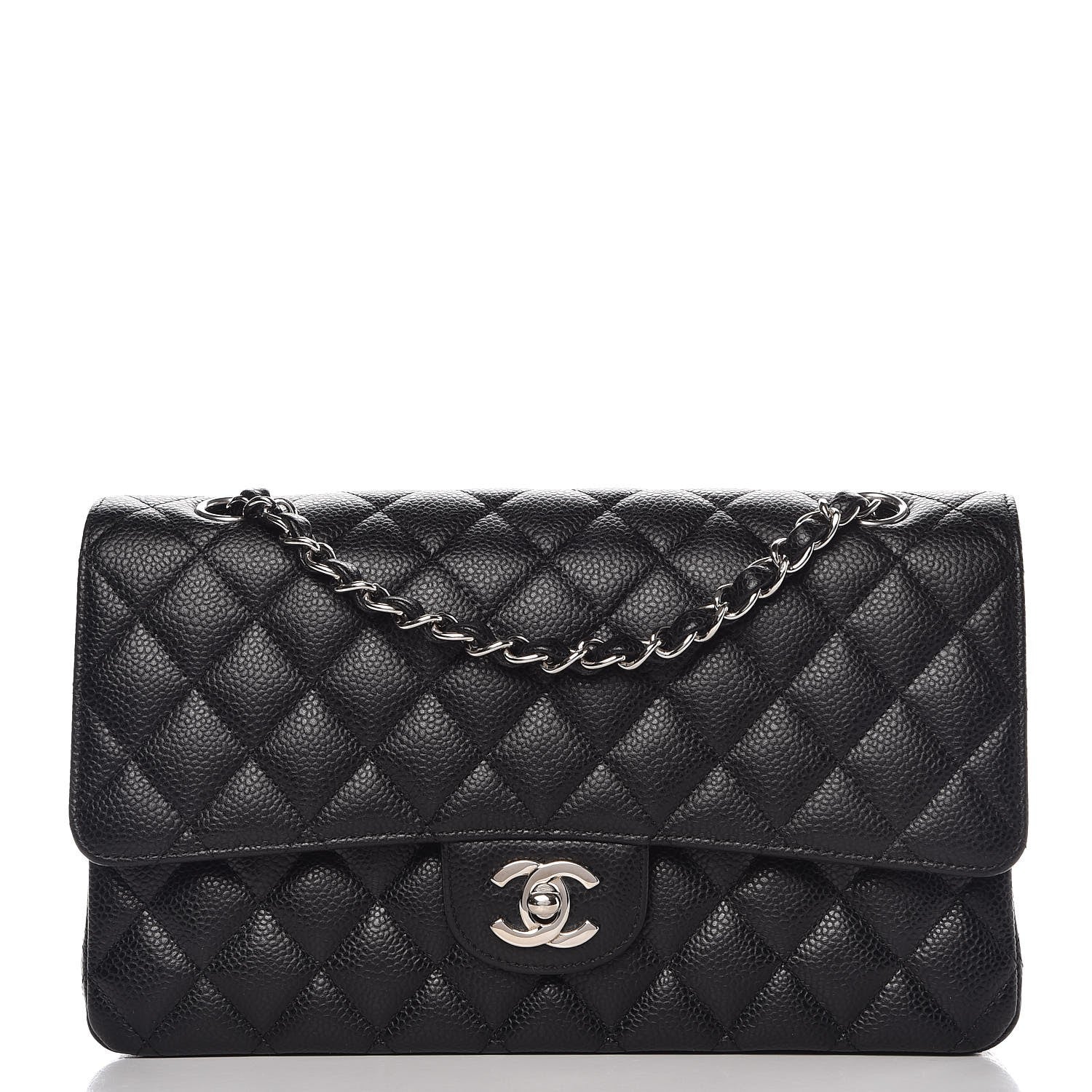 Chanel Caviar Quilted Medium Double Flap Black 1 of 8