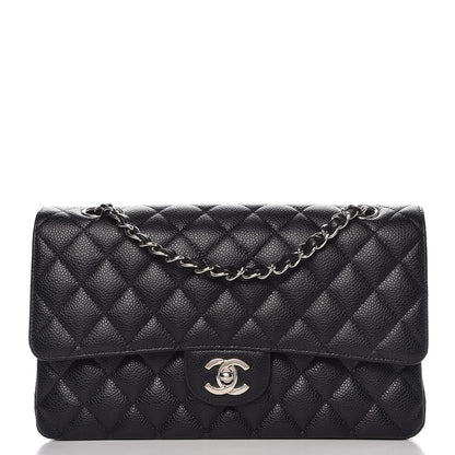 Chanel Caviar Quilted Medium Double Flap Black 1 of 8