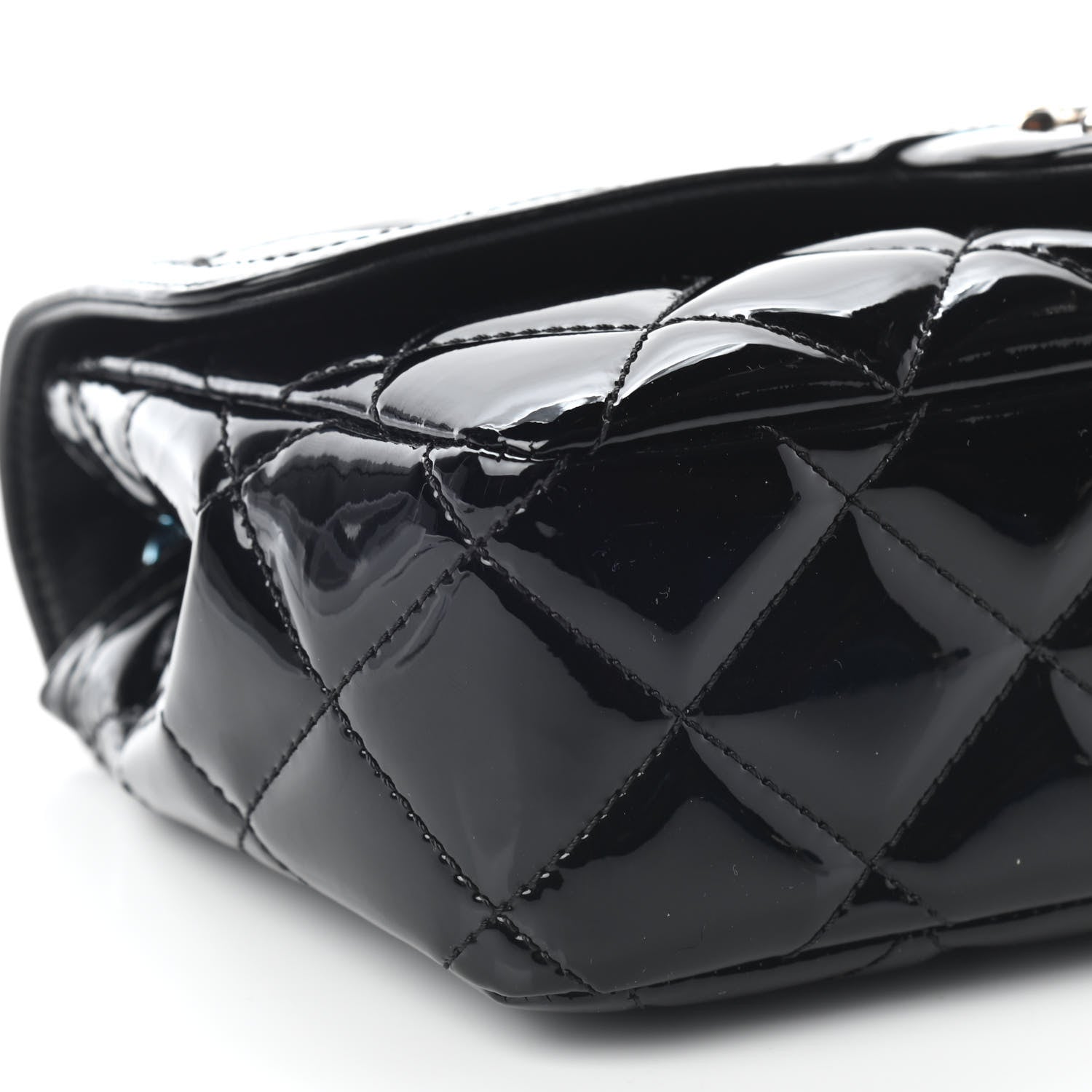 Chanel Patent Quilted Small Coco Shine Flap Black 8 of 9