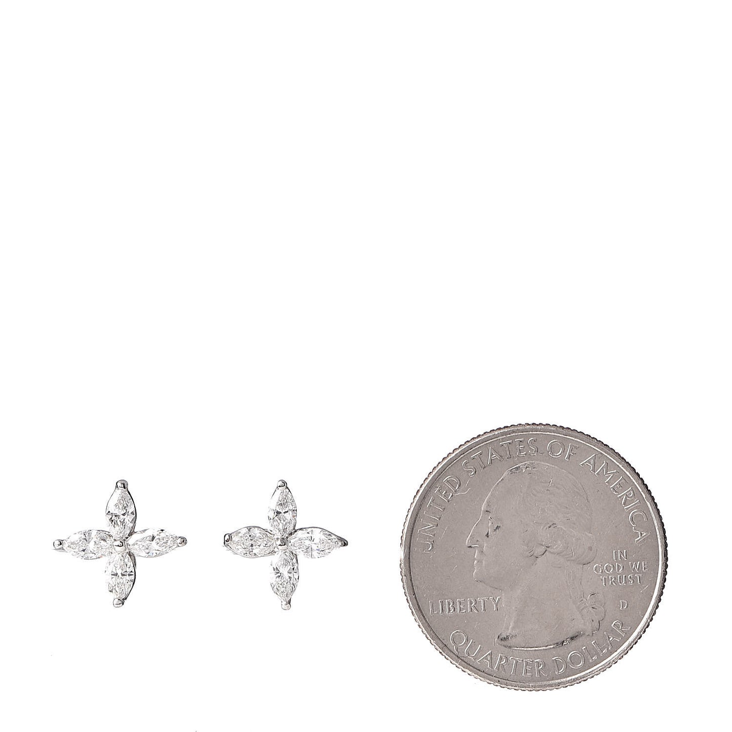 Platinum Diamond .84ctw Victoria Earrings