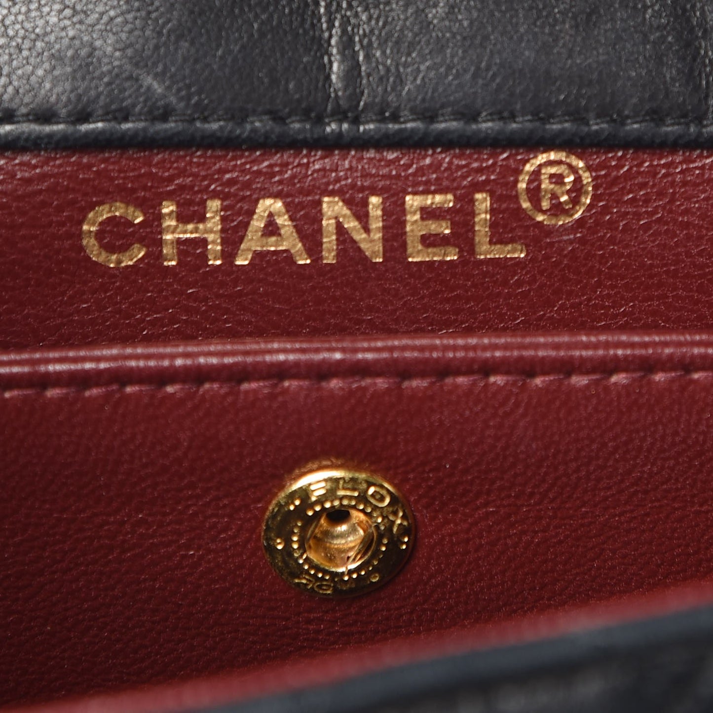 Lambskin Quilted Small Single Flap Black