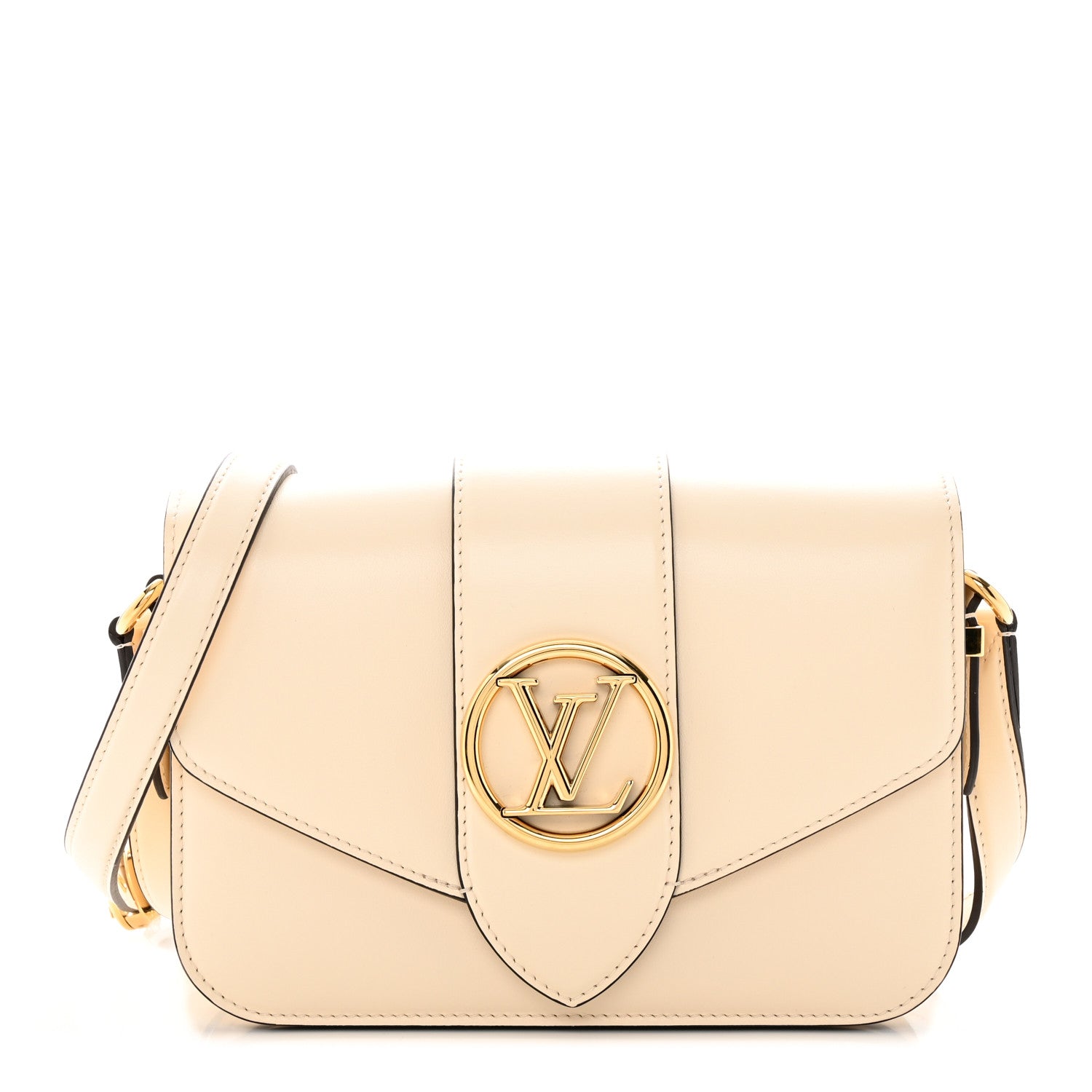 Louis Vuitton Smooth Calfskin LV Pont 9 Cream 1 of 16