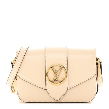 Louis Vuitton Smooth Calfskin LV Pont 9 Cream 1 of 16