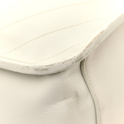 Saint Laurent Lambskin Matelasse Monogram Medium Niki Chain Satchel Ivory 14 of 19