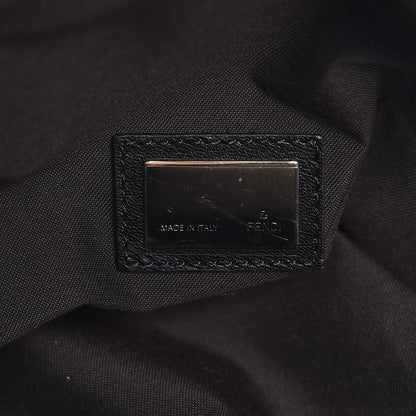 Fendi Calfskin Embroidered Spy Brown Black Gold 6 of 8