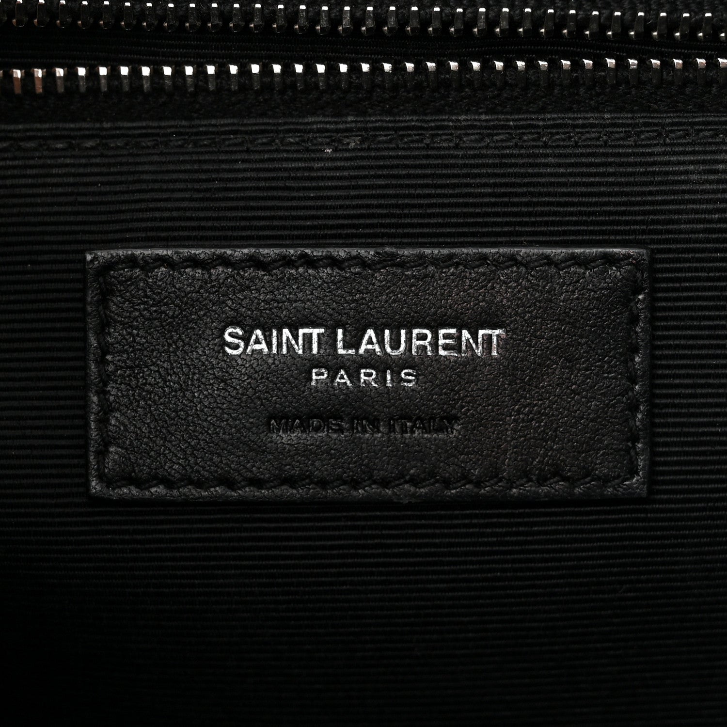 Saint Laurent Grain De Poudre Textured Mixed Matelasse Large Triquilt Monogram Satchel Black 6 of 12