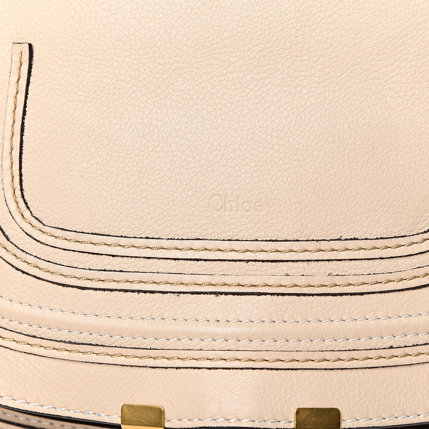 Chloe Calfskin Medium Marcie Satchel Powder Beige 12 of 14