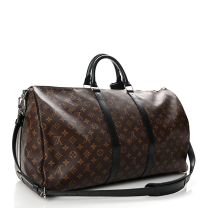 Louis Vuitton Monogram Macassar Keepall Bandouliere 55 2 of 8
