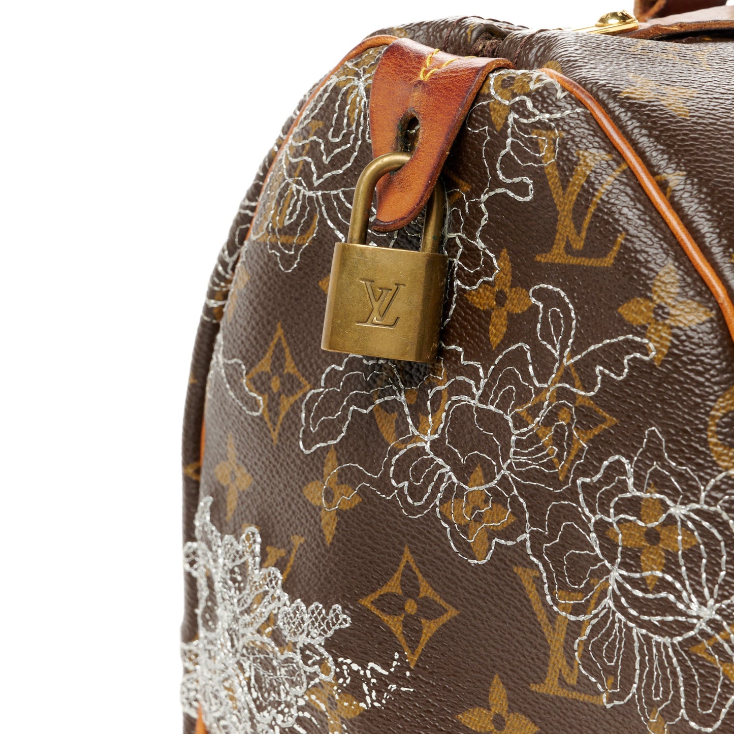 Monogram Dentelle Speedy 30 Silver