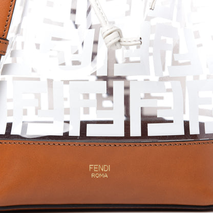 Fendi TPU FF Vitello Aura F is Fendi Grande Mon Tresor Bucket Bag White Cuoio 11 of 11