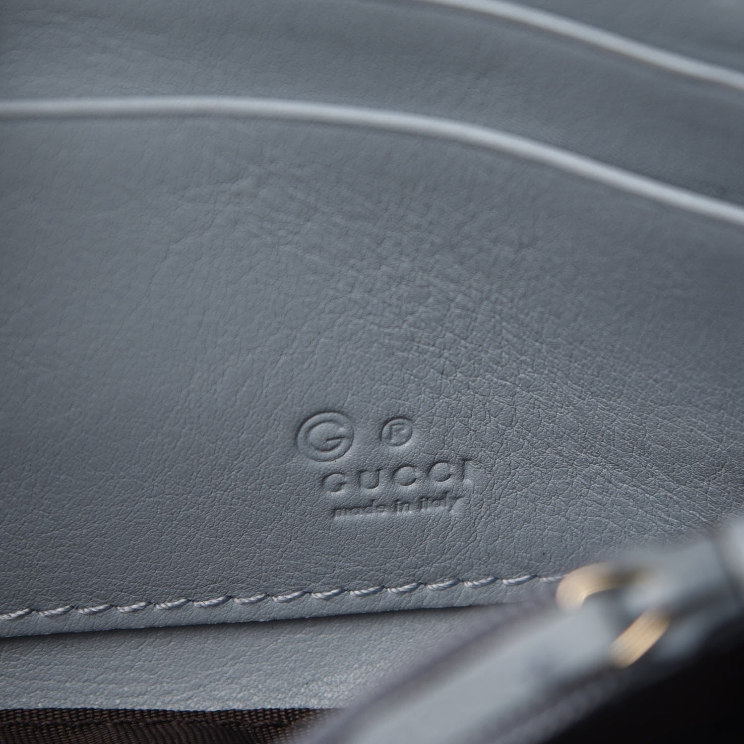 Gucci Guccissima Vitello Tender Donna Long Wallet Light Blue 6 of 8