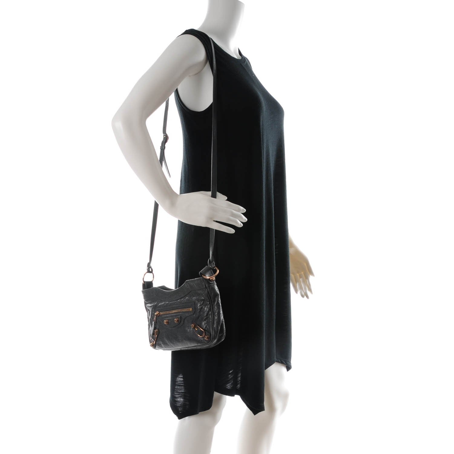 Balenciaga Agneau Giant 12 Rose Gold Hardware Hip Gris Tarmac 2 of 7