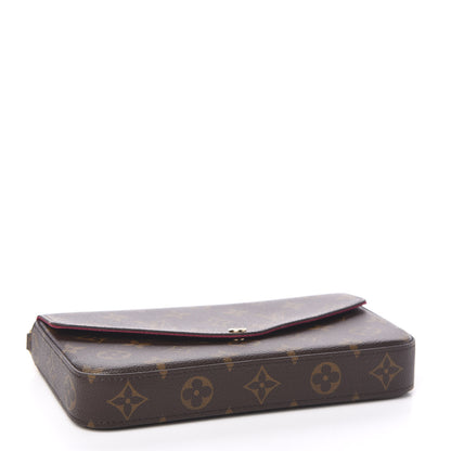 Louis Vuitton Monogram Pochette Felicie Chain Wallet Fuchsia 3 of 8