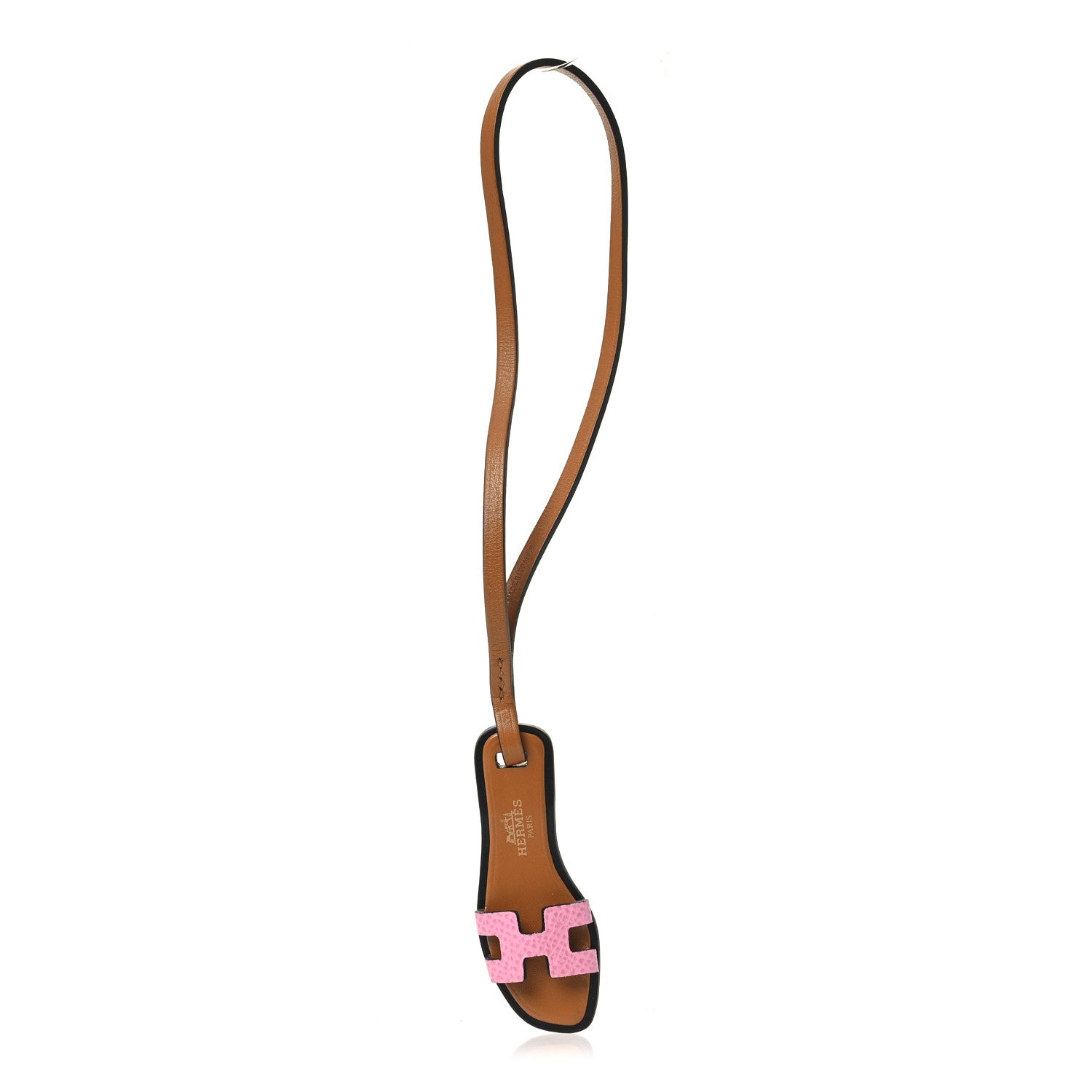 Hermes Epsom Butler Calfskin Hunter Oran Nano Bag Charm Rose Confetti Sable 1 of 4