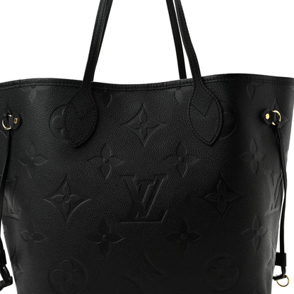 Louis Vuitton Empreinte Monogram Giant Neverfull MM Black 7 of 9