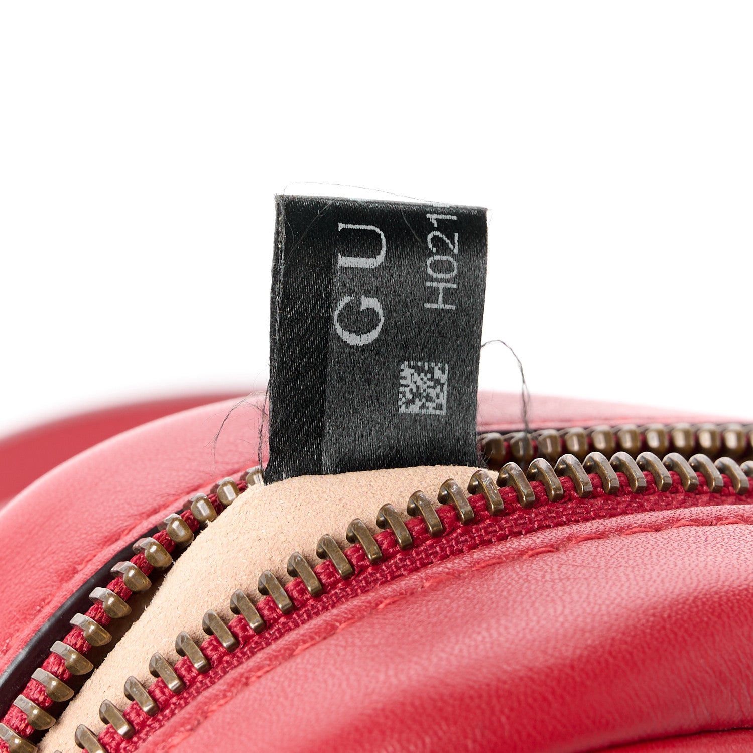 Gucci Calfskin Matelasse Mini GG Marmont Chain Shoulder Bag Hibiscus Red 8 of 11