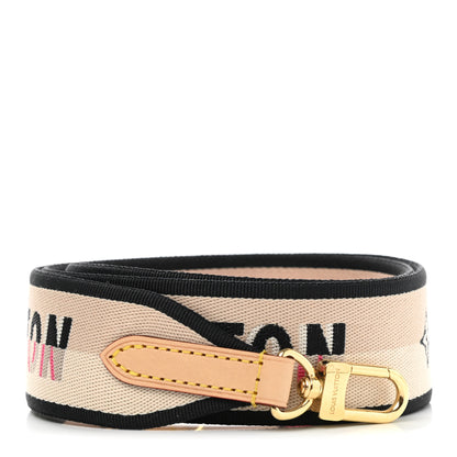 Louis Vuitton Jacquard Speedy Bandouliere 20 Shoulder Strap Black 1 of 3