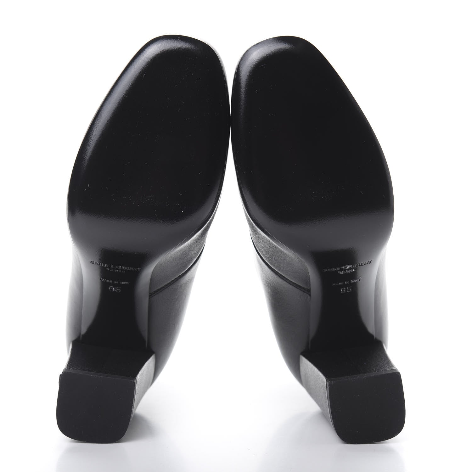 Saint Laurent Calfskin Ankle Boots 35 Black 5 of 6