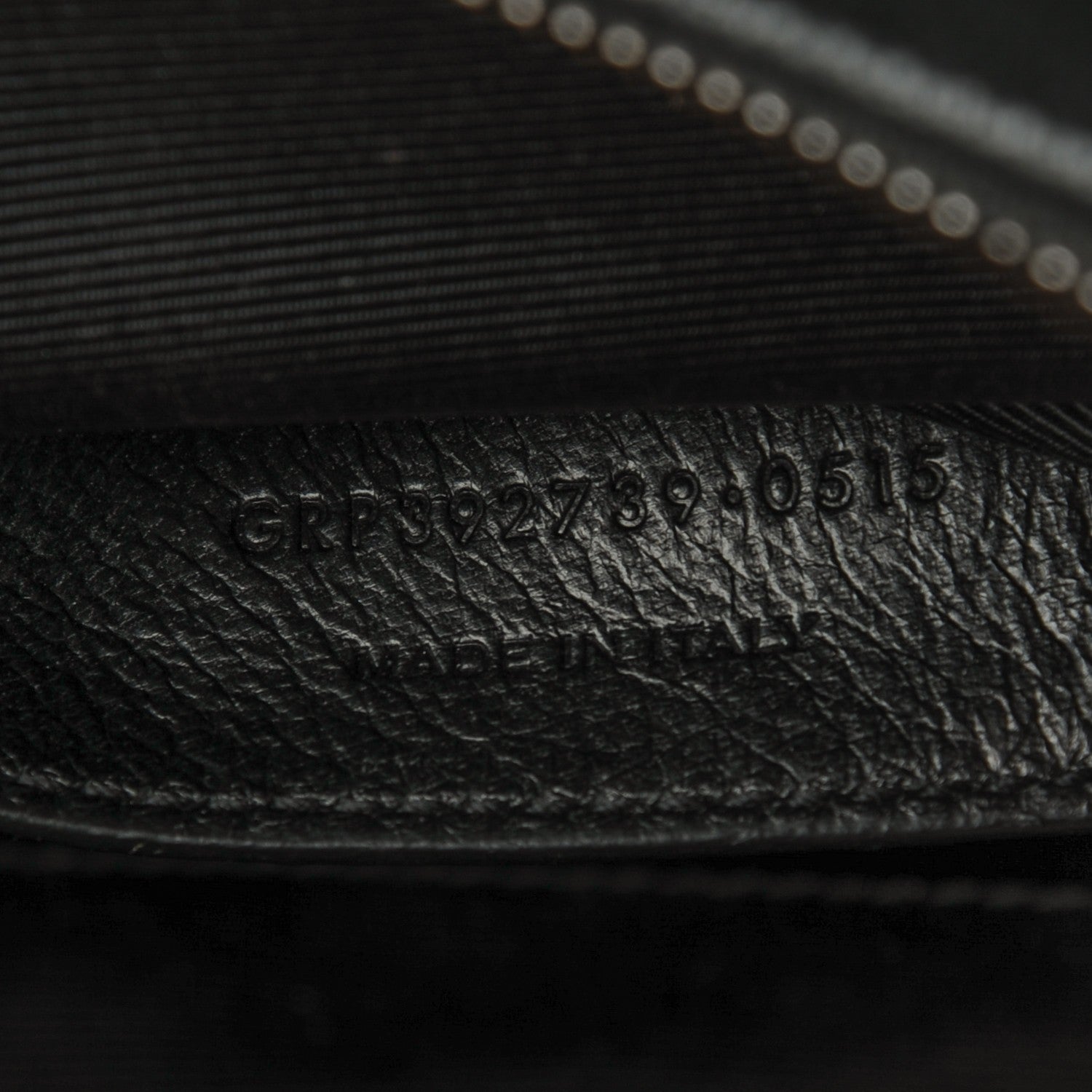 Saint Laurent Sheepskin Matelasse Chevron Large Monogram Shopping Bag Black 7 of 7