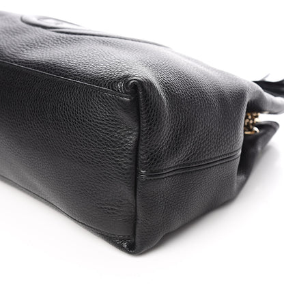 Gucci Pebbled Calfskin Medium Soho Chain Shoulder Bag Black 9 of 10
